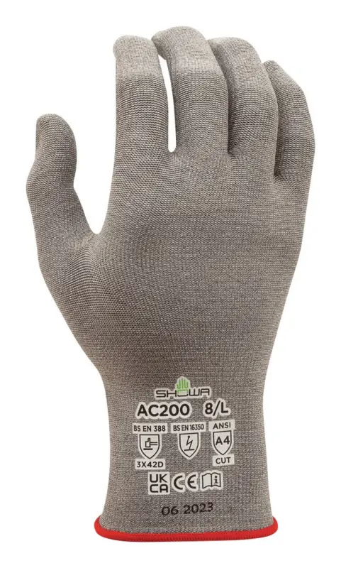 Showa Schnittschutzhandschuh AC200 Größe S (Verpackungseinheit 12 Paar) Geprüft