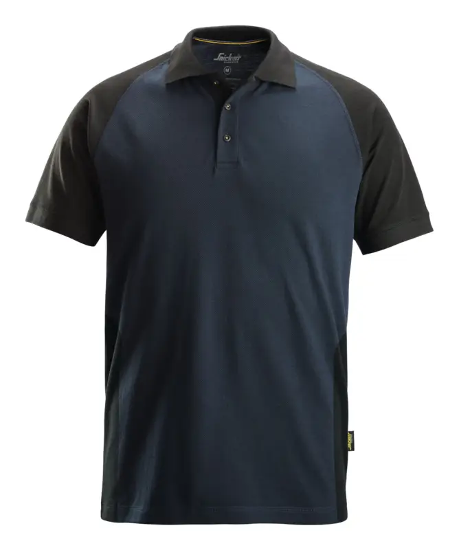 Snickers Workwear Poloshirt 2750, 2-Farben, M, marineblau-schwarz Abverkauf