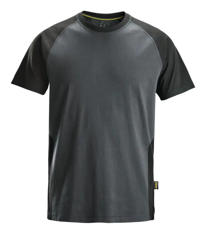 Snickers Workwear T-Shirt 2550, 2-Farben, L, stahlgrau-schwarz Aktuell