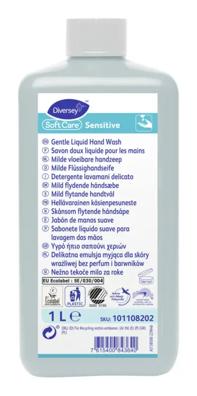 Soft Care Sensitive Milde Handwaschlotion 1 L Flasche (Verpackungseinheit 10 Stück) Garantierte Lieferung