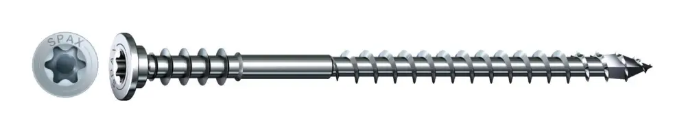 Spax Justierschraube Flachkopf 6 x 145 T-STAR+ T30 4CUT Spitze Wirox (Verpackungseinheit 100 Stück) Markenware