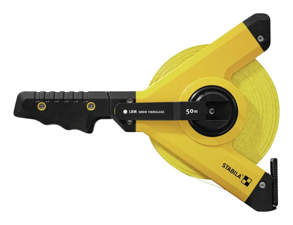 Expressversand Stabila Kapselbandmaß Glasfaser 50 m x 13 mm Maßanfang B