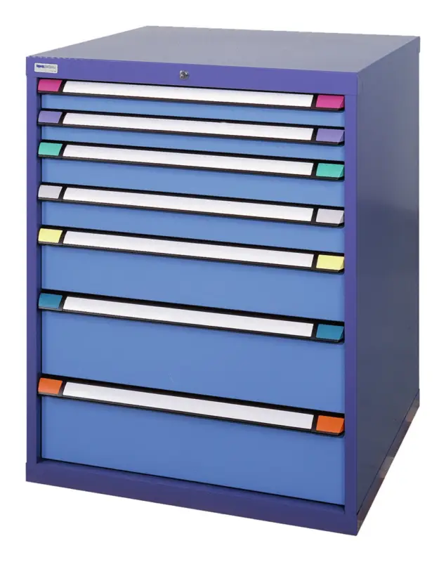 Thur Metall Schubladenschrank (BxTxH) 805 x 695 x 1000 mm, 7 Schubladen 75 kg NCS 4040/NCS1060 Nur Für Kurze Zeit