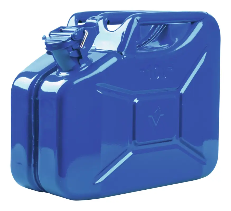 Valpro Kraftstoffkanister Stahlblech Nenninhalt 10l Signalblau RAL 5005 Markenware