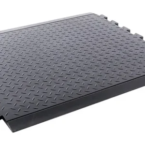 Zertifiziert VR Trade Arbeitsplatzmatte Puzzle SBR, schwarz, Endstück, 13 mm, 710 x 780 mm