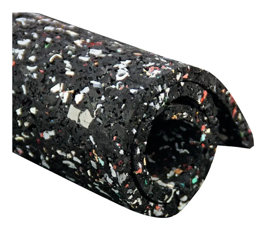 Versand Am Gleichen Tag VR Trade Recyclingmatte Gummi/PU, schwarz-bunt 6 mm, 1500 mm 20m