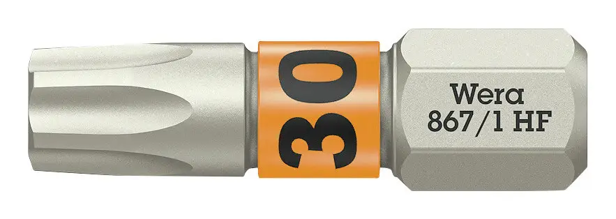 Wera Bit zähhart 1/4" DIN 3126 C6,3 T30 x 25 mm mit Haltefunktion Rabatt
