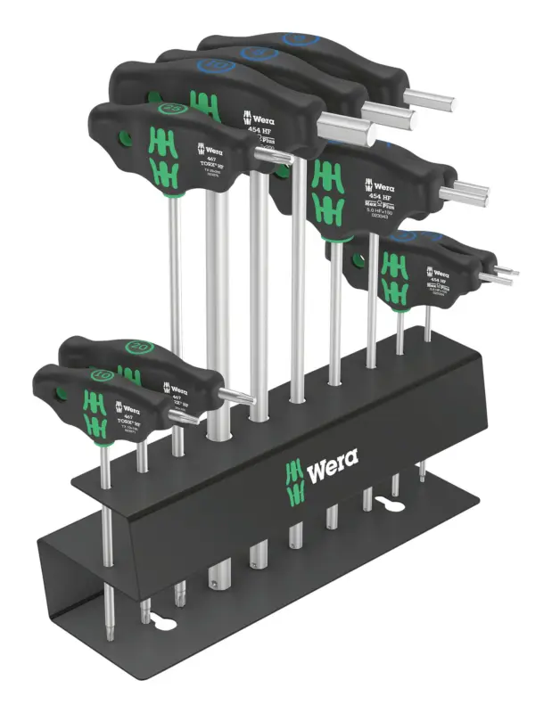 Knallerangebot Wera T-Griff-Schraubendreher-Satz im Ständer 10-teilig Bicycle Set 6