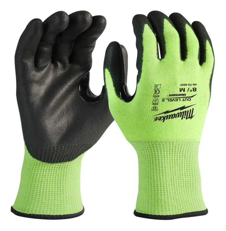 Milwaukee Hi-Vis Schnittschutzhandschuhe Klasse 3/C, Größe 8 (M) - 144er Pack (Verpackungseinheit 1 Paar) Günstig
