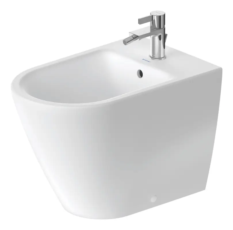 Duravit D-Neo Bidet bodenstehend mit 1 Hahnloch mit Überlauf 370 x 580 mm - Weiß Seidenmatt Nur Für Kurze Zeit