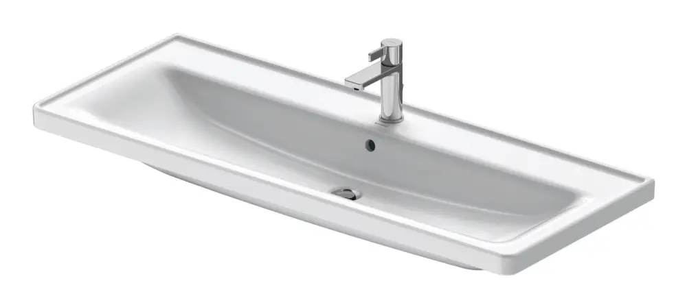 Duravit D-Neo Waschtisch mit 1 Hahnloch mit Überlauf 1205 x 480 mm - Weiß Hochglanz Preisreduziert