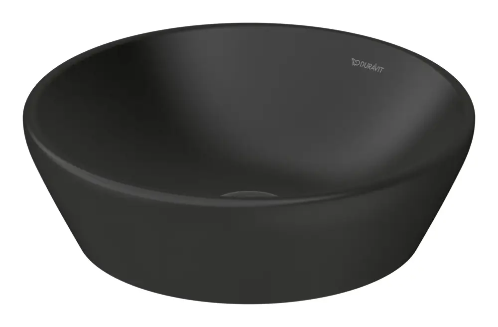 Sonderaktion Duravit D-Neo Aufsatzbecken rund ohne Hahnloch ohne Überlauf 400 x 400 mm - Anthrazit Matt