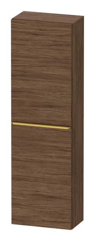 Duravit D-Neo Halbhochschrank mit 1 Tür Anschlag links Griff Gold Poliert 400 x 1320 x 240 mm - Nussbaum dunkel Matt Meistverkauft