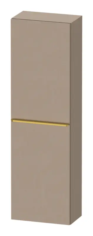 Duravit D-Neo Halbhochschrank mit 1 Tür Anschlag rechts Griff Gold Poliert 400 x 1320 x 240 mm - Leinen Matt Meistverkauft