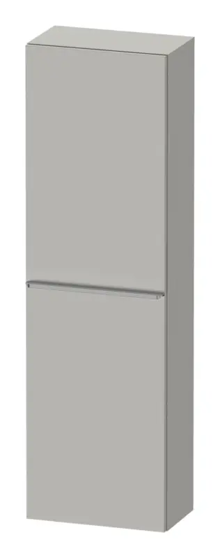Duravit D-Neo Halbhochschrank mit 1 Tür Anschlag rechts Griff Edelstahl Gebürstet 400 x 1320 x 240 mm - Betongrau Matt Bestseller