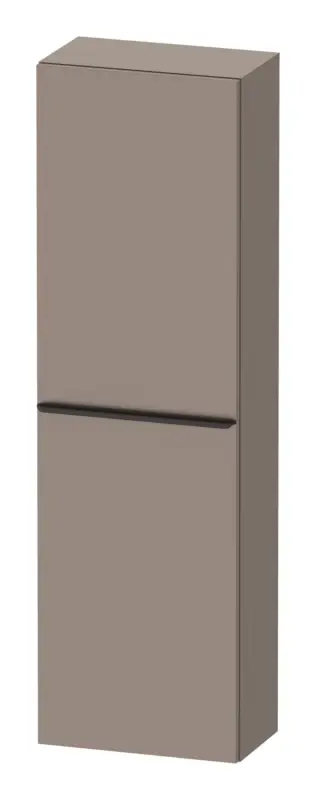 Letzte Chance Duravit D-Neo Halbhochschrank mit 1 Tür Anschlag rechts Griff Diamantschwarz Matt 400 x 1320 x 240 mm - Basalt Matt