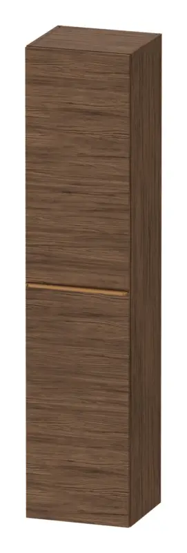 Preis Gesenkt Duravit D-Neo Hochschrank mit 1 Tür Anschlag links Griff Bronze Gebürstet 400 x 1760 x 360 mm - Nussbaum dunkel Matt