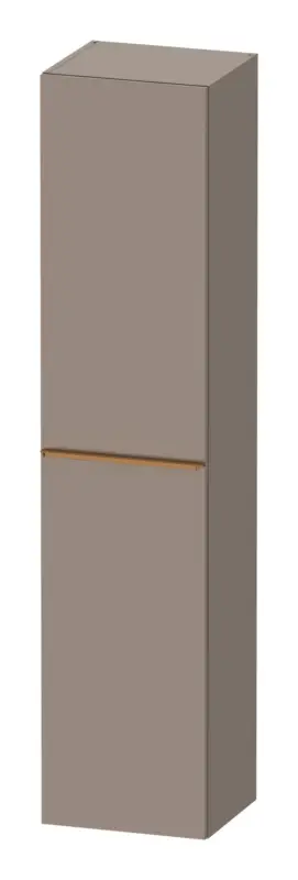 Duravit D-Neo Hochschrank mit 1 Tür Anschlag links Griff Bronze Gebürstet 400 x 1760 x 360 mm - Basalt Matt Kracherpreis