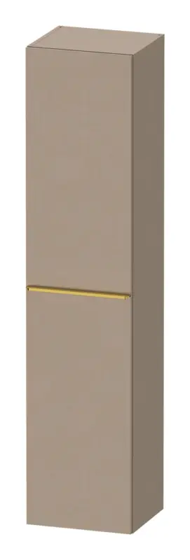 Duravit D-Neo Hochschrank mit 1 Tür Anschlag links Griff Gold Poliert 400 x 1760 x 360 mm - Leinen Matt Schnäppchen