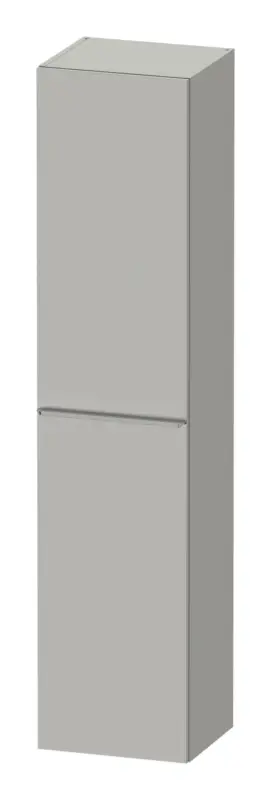 Bestseller Duravit D-Neo Hochschrank mit 1 Tür Anschlag links Griff Edelstahl Gebürstet 400 x 1760 x 360 mm - Betongrau Matt