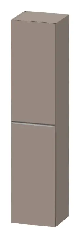 Duravit D-Neo Hochschrank mit 1 Tür Anschlag links Griff Edelstahl Gebürstet 400 x 1760 x 360 mm - Basalt Matt Neu Im Sortiment