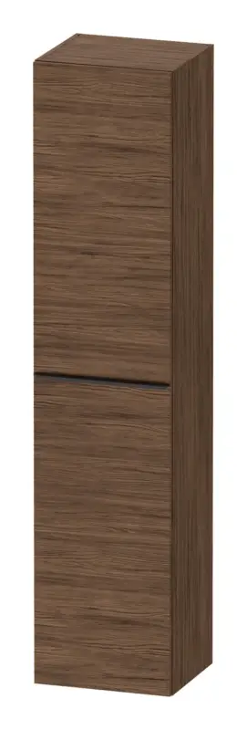 Duravit D-Neo Hochschrank mit 1 Tür Anschlag links Griff Diamantschwarz Matt 400 x 1760 x 360 mm - Nussbaum dunkel Matt Heißes Angebot