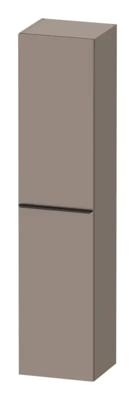 Markenware Duravit D-Neo Hochschrank mit 1 Tür Anschlag links Griff Diamantschwarz Matt 400 x 1760 x 360 mm - Basalt Matt