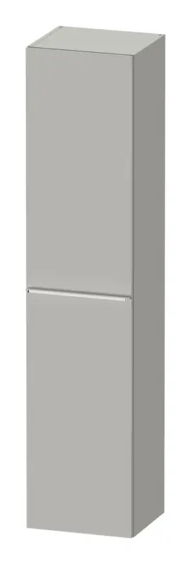 Duravit D-Neo Hochschrank mit 1 Tür Anschlag rechts Griff Chrom Hochglanz 400 x 1760 x 360 mm - Betongrau Matt Rabatt