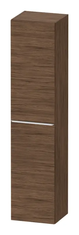 Schneller Versand Duravit D-Neo Hochschrank mit 1 Tür Anschlag rechts Griff Chrom Hochglanz 400 x 1760 x 360 mm - Nussbaum dunkel Matt