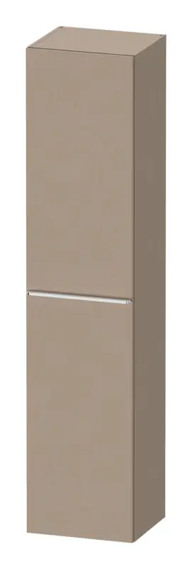 Neue Kollektion Duravit D-Neo Hochschrank mit 1 Tür Anschlag rechts Griff Chrom Hochglanz 400 x 1760 x 360 mm - Leinen Matt