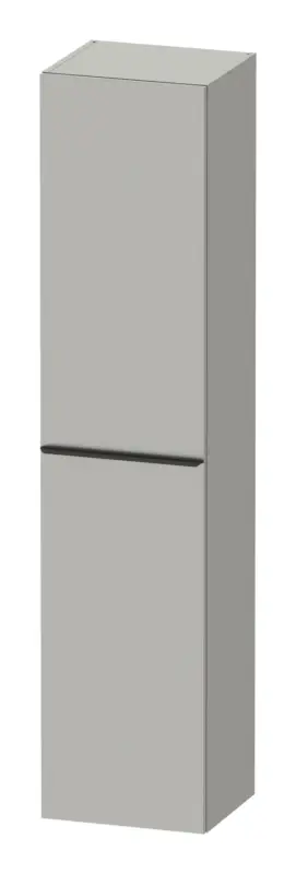 Duravit D-Neo Hochschrank mit 1 Tür Anschlag rechts Griff Diamantschwarz Matt 400 x 1760 x 360 mm - Betongrau Matt Mega-Angebot