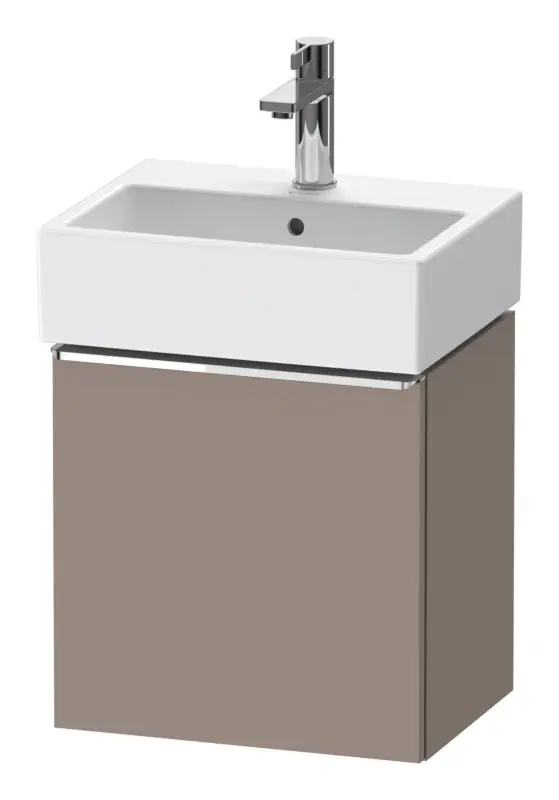 Sofort Bestellen Duravit D-Neo Waschtischunterschrank mit 1 Tür Anschlag links Griff Chrom Hochglanz 434 x 440 x 322 mm - Basalt Matt