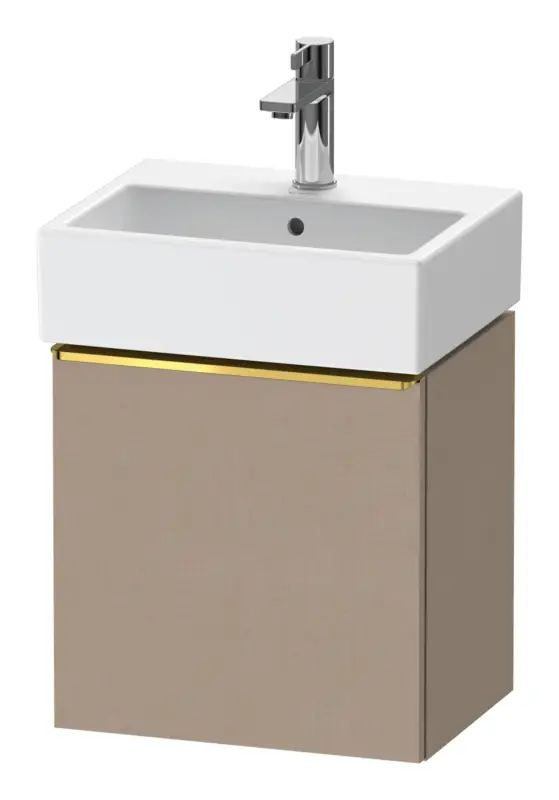 Direkt Vom Hersteller Duravit D-Neo Waschtischunterschrank mit 1 Tür Anschlag links Griff Gold Poliert 434 x 440 x 322 mm - Leinen Matt