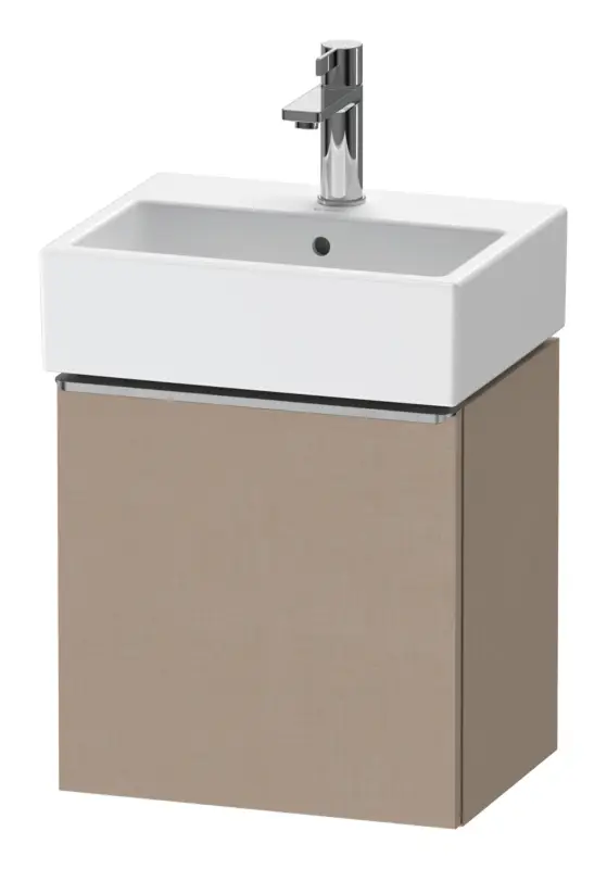 Mega-Angebot Duravit D-Neo Waschtischunterschrank mit 1 Tür Anschlag rechts Griff Edelstahl Gebürstet 434 x 440 x 322 mm - Leinen Matt