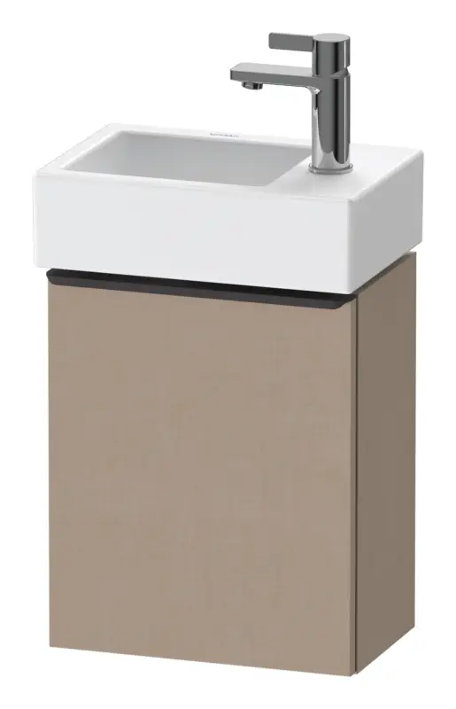 Duravit D-Neo Waschtischunterschrank mit 1 Tür Anschlag links Griff Diamantschwarz Matt 364 x 440 x 222 mm - Leinen Matt Günstig