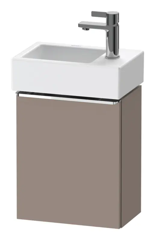 Duravit D-Neo Waschtischunterschrank mit 1 Tür Anschlag rechts Griff Chrom Hochglanz 364 x 440 x 222 mm - Basalt Matt Top-Seller