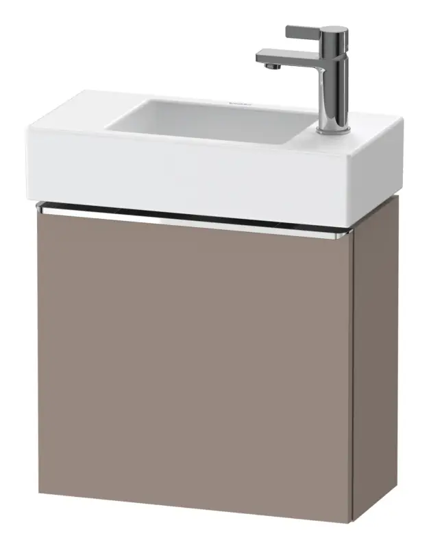 Duravit D-Neo Waschtischunterschrank mit 1 Tür Anschlag links Griff Chrom Hochglanz 484 x 440 x 222 mm - Basalt Matt Jetzt Kaufen