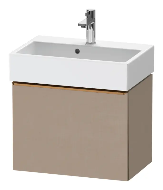 Duravit D-Neo Waschtischunterschrank mit 1 Auszug Griff Bronze Gebürstet 584 x 440 x 372 mm - Leinen Matt Neu