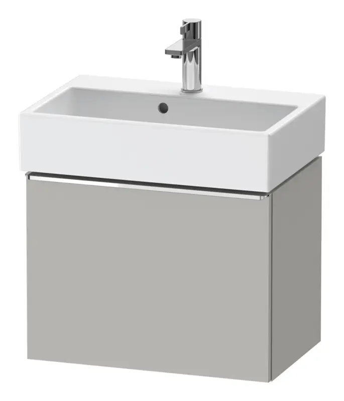 Duravit D-Neo Waschtischunterschrank mit 1 Auszug Griff Chrom Hochglanz 584 x 440 x 372 mm - Betongrau Matt Bestseller