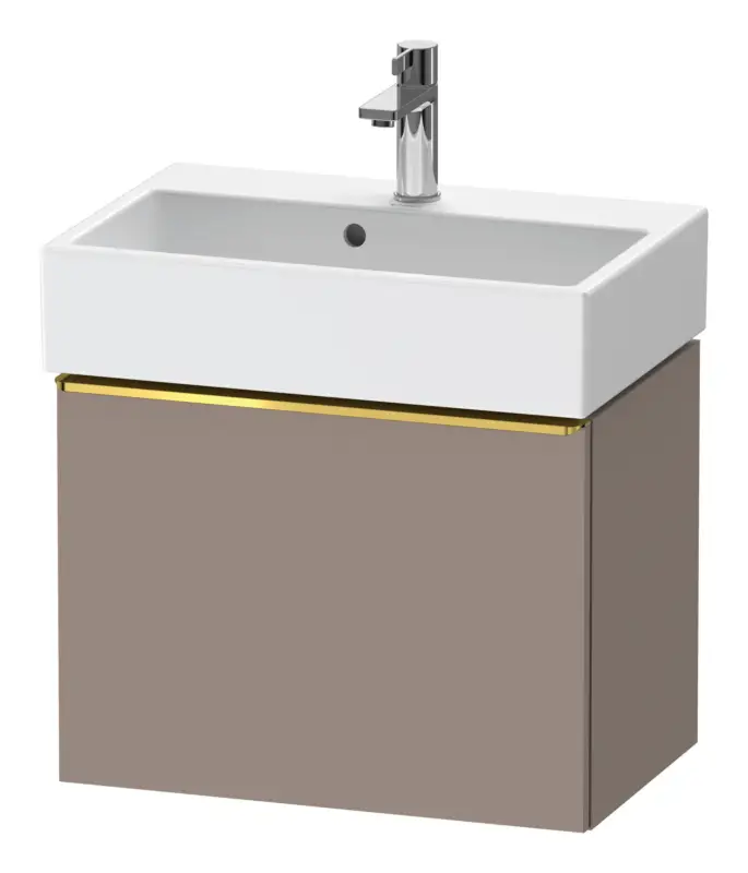 Kracherpreis Duravit D-Neo Waschtischunterschrank mit 1 Auszug Griff Gold Poliert 584 x 440 x 372 mm - Basalt Matt