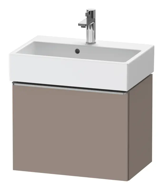 Ausverkauf Duravit D-Neo Waschtischunterschrank mit 1 Auszug Griff Edelstahl Gebürstet 584 x 440 x 372 mm - Basalt Matt