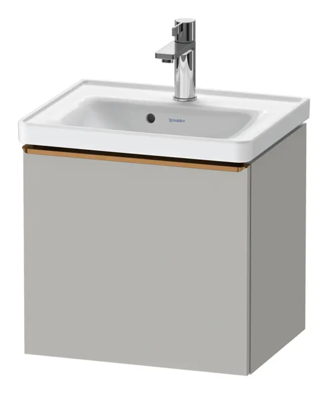Preis Gesenkt Duravit D-Neo Waschtischunterschrank mit 1 Auszug Griff Bronze Gebürstet 484 x 440 x 372 mm - Betongrau Matt