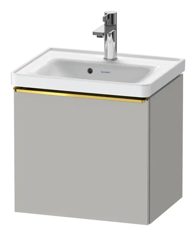 Duravit D-Neo Waschtischunterschrank mit 1 Auszug Griff Gold Poliert 484 x 440 x 372 mm - Betongrau Matt Meistverkauft