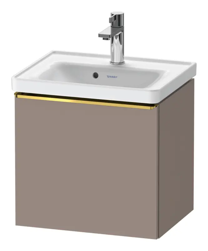 Jetzt Bestellen Duravit D-Neo Waschtischunterschrank mit 1 Auszug Griff Gold Poliert 484 x 440 x 372 mm - Basalt Matt