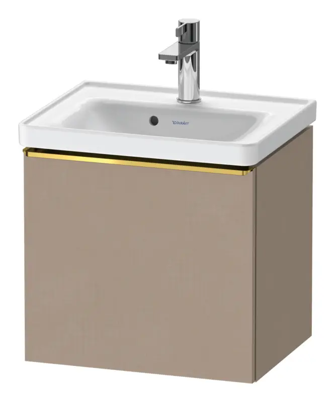 Neue Ware Duravit D-Neo Waschtischunterschrank mit 1 Auszug Griff Gold Poliert 484 x 440 x 372 mm - Leinen Matt