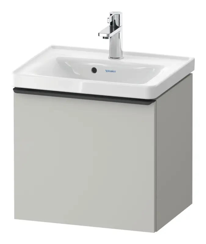 Duravit D-Neo Waschtischunterschrank mit 1 Auszug Griff Diamantschwarz Matt 484 x 440 x 372 mm - Betongrau Matt Top-Seller