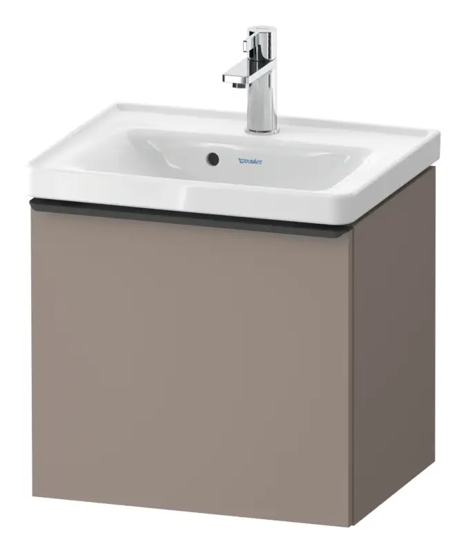 Duravit D-Neo Waschtischunterschrank mit 1 Auszug Griff Diamantschwarz Matt 484 x 440 x 372 mm - Basalt Matt Preisreduziert