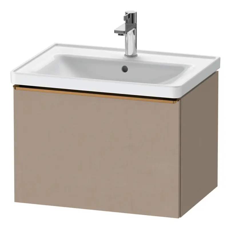 Echt Duravit D-Neo Waschtischunterschrank mit 1 Auszug Griff Bronze Gebürstet 634 x 440 x 452 mm - Leinen Matt