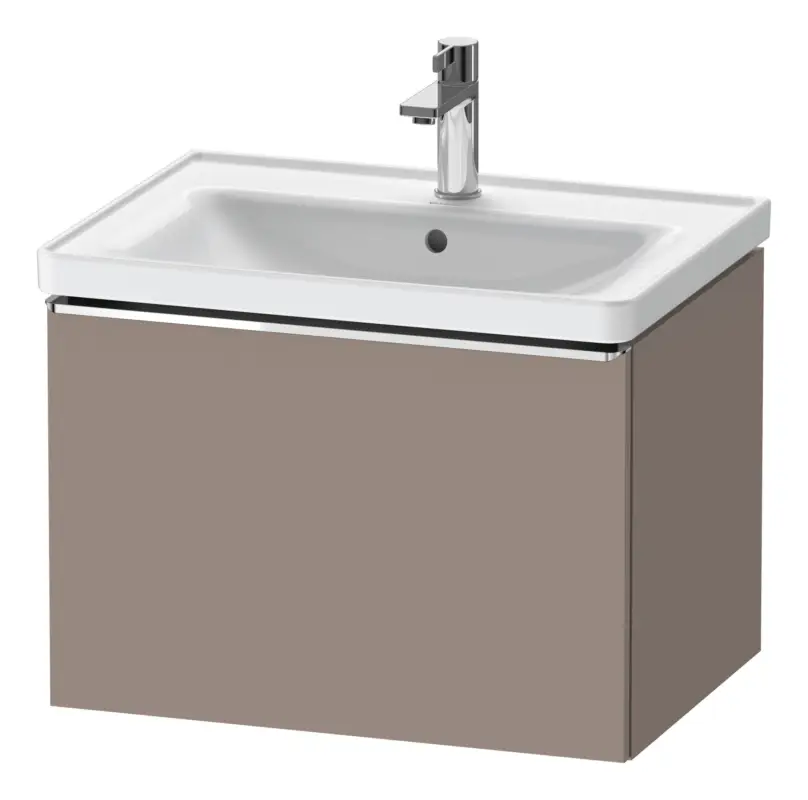 Duravit D-Neo Waschtischunterschrank mit 1 Auszug Griff Chrom Hochglanz 634 x 440 x 452 mm - Basalt Matt Wochenendangebot