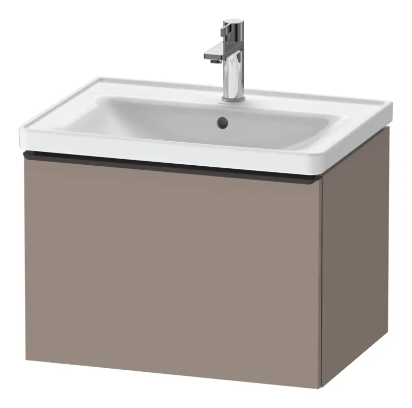 Duravit D-Neo Waschtischunterschrank mit 1 Auszug Griff Diamantschwarz Matt 634 x 440 x 452 mm - Basalt Matt Beliebt